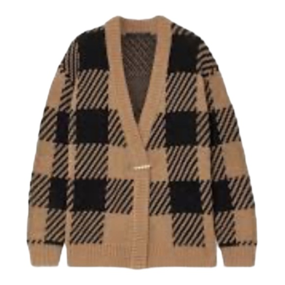 Mother of Pearl Blake Checked Organic Cotton Cardigan Sweater NWT - Picture 15 of 15
